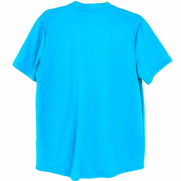 NikeCourt Blade Collar Dri Fit Performance Polo Tennis Shirt Blue Large - Picture 2 of 3